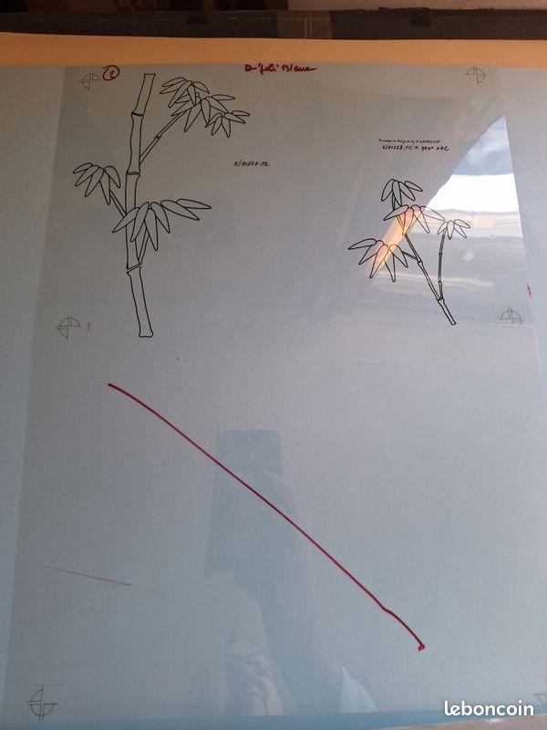Serigraphie Bambou et fougère (image 3)