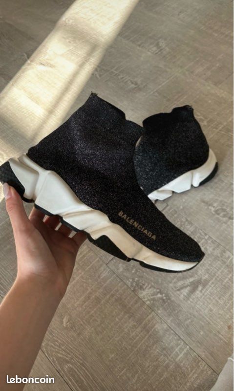 Otrain Balenciaga Women's Black Speed Trainer Damen Sneaker