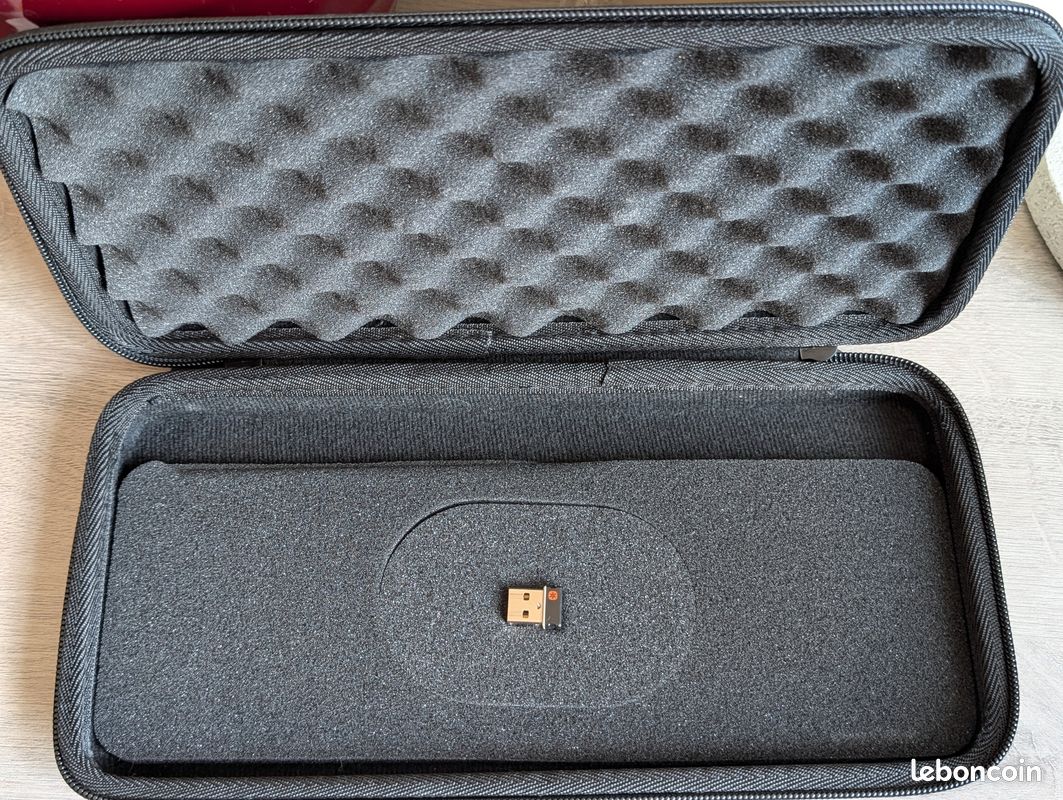 Étui De Transport Rigide Pour Clavier Logitech MX Keys - Sac De Rangement Noir Robuste Et Élégant