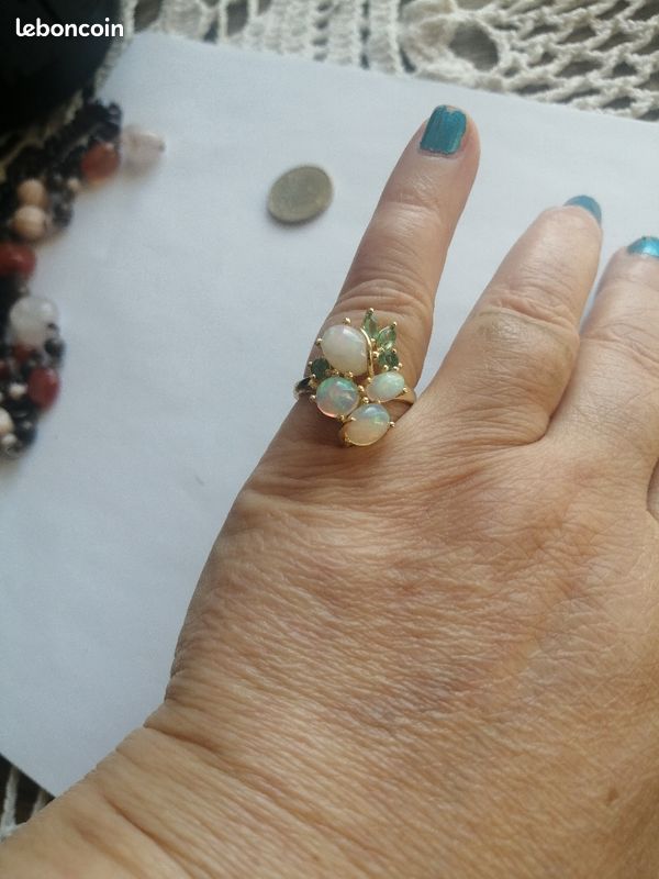 Bague en opales et vermeil (image 4)