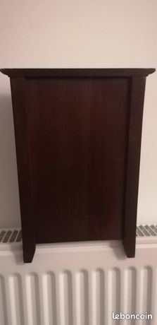 Grande coupe/ vide poche en bois sculpté- artisanat années 50