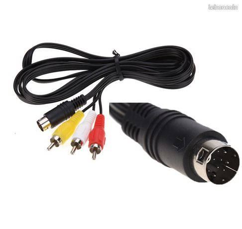 Câble Scart RGB - RNCYN - Sega Mega Drive 2 - 1.8m - Vidéo et son - D11