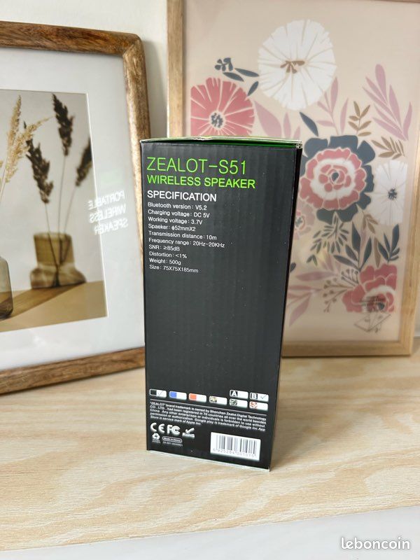 Enceinte Bluetooth ZEALOT S51 – Neuve (image 2)