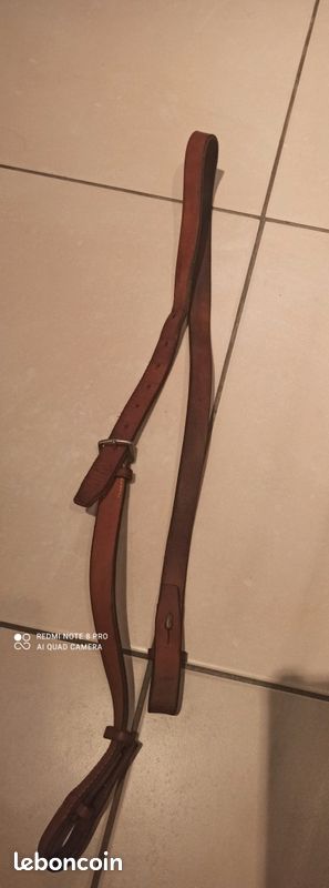 Montants du filet cuir véritable pour cheval (image 1)