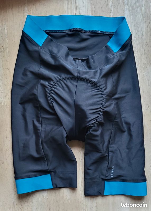 Ancien Cuissard Cycliste Vintage Super U Taille 5 Bleu Années 80/90