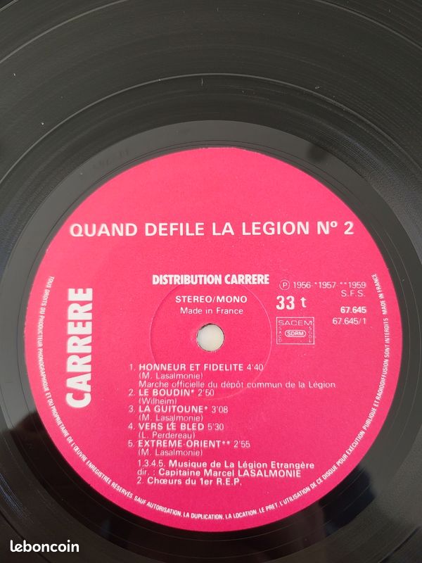 Lot De 2 Figurines En Plomb Hiriart - Légion étrangère - Musique - 6 Pièces Au Total
