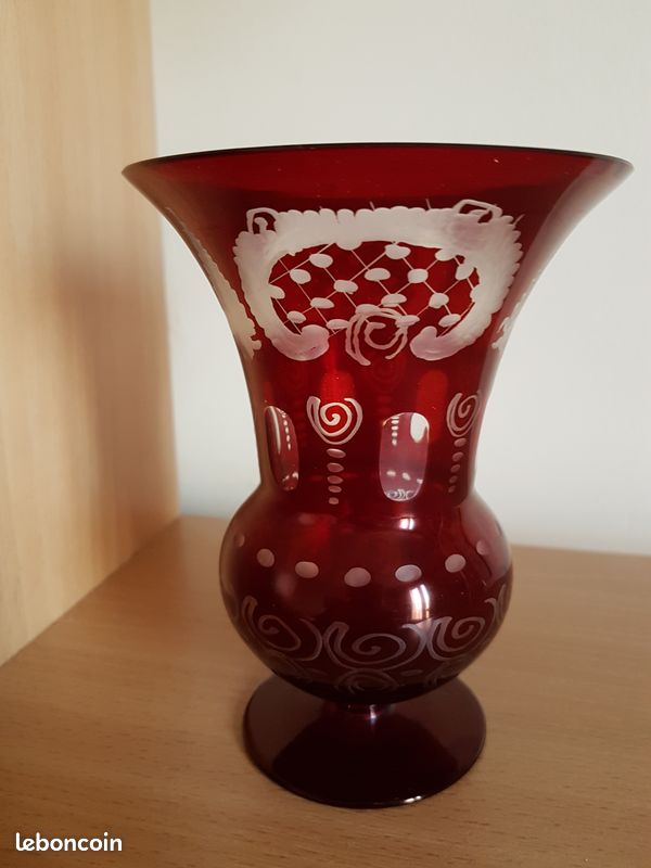 Vase en cristal Val St-Lambert? Ou Saint-Louis??? (image 1)