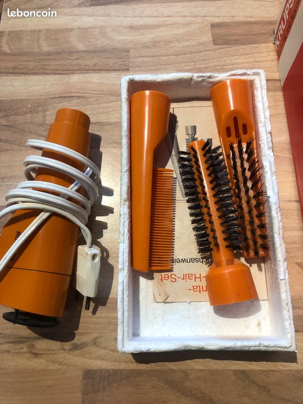 Seche cheveux Vintage Rowenta orange (image 1)
