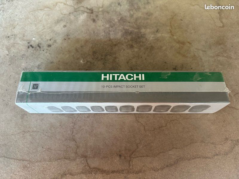 HITACHI Coffret 10 douilles en 1/2 à frapper de 10 à 24 (image 1)