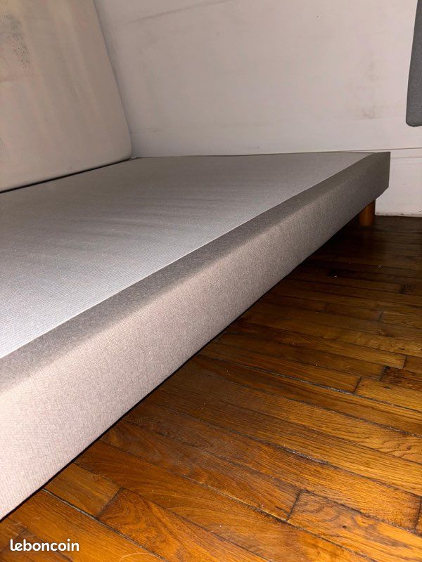 Sommier Neuf Gris 140x190cm (image 4)