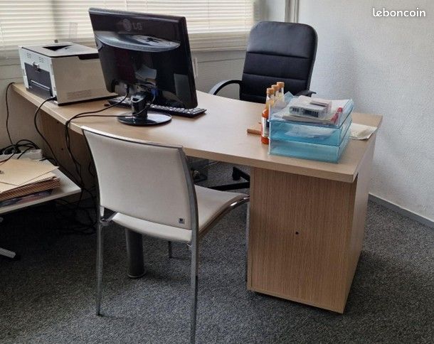 1 ensemble de bureau de direction en 2 elements (image 1)