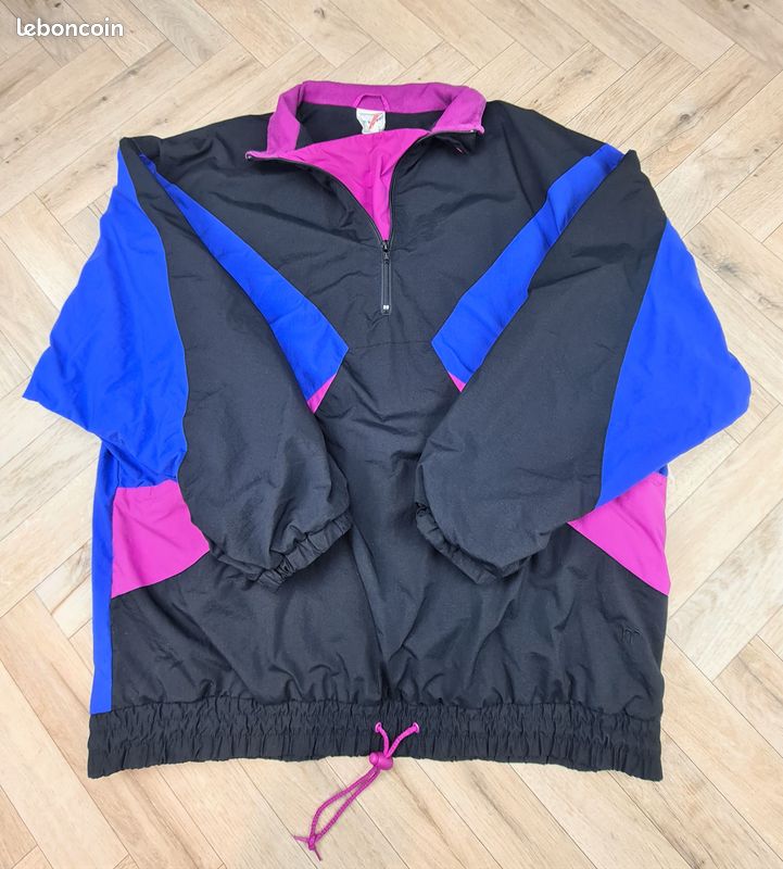 Veste Coup-vent à motif fou - Y2K - Oversize - Taille L Homme - Très Bon état - 1109 (image 2)