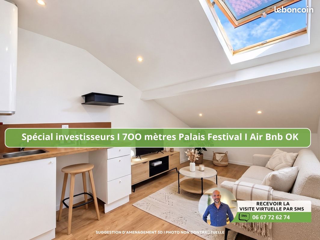 Appartement 1 pièce 27 m² · à Cannes · 27 m² · 135 000 €