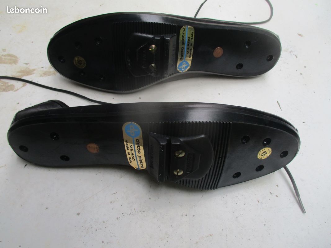 NOS Vintage Detto Pietro art. 76 Plume Chaussures de vélo de course taille 38 | RSF61638