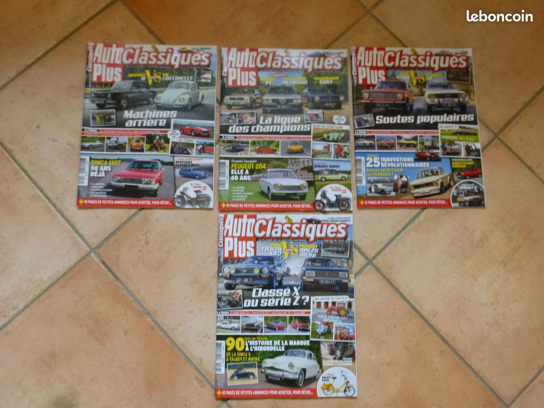 Lot de 9 magazines AUTO PLUS CLASSIQUES, en parfait état, du n°76 ...