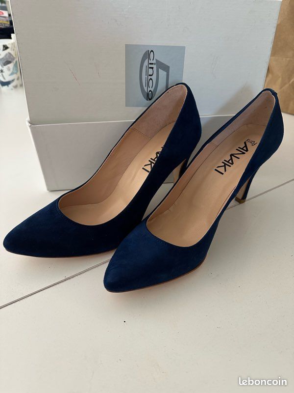 Escarpin bleu roi ANAKIPARIS CINCO (image 1)