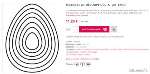 Matrice de découpe Oeufs (image 3)