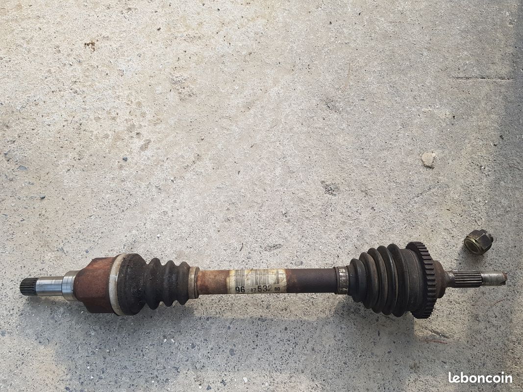 Arbre de transmission avant gauche (cardan) avec anneau ABS pour Peugeot 206  - Équipement auto