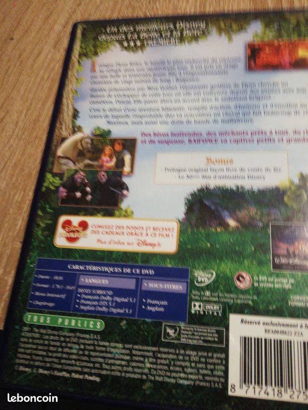 Dvd dysney raiponce en tres bon état (image 2)