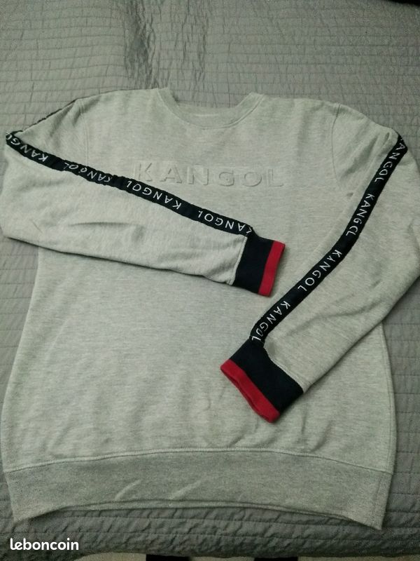 Sweat KANGOL homme gris sport (image 1)