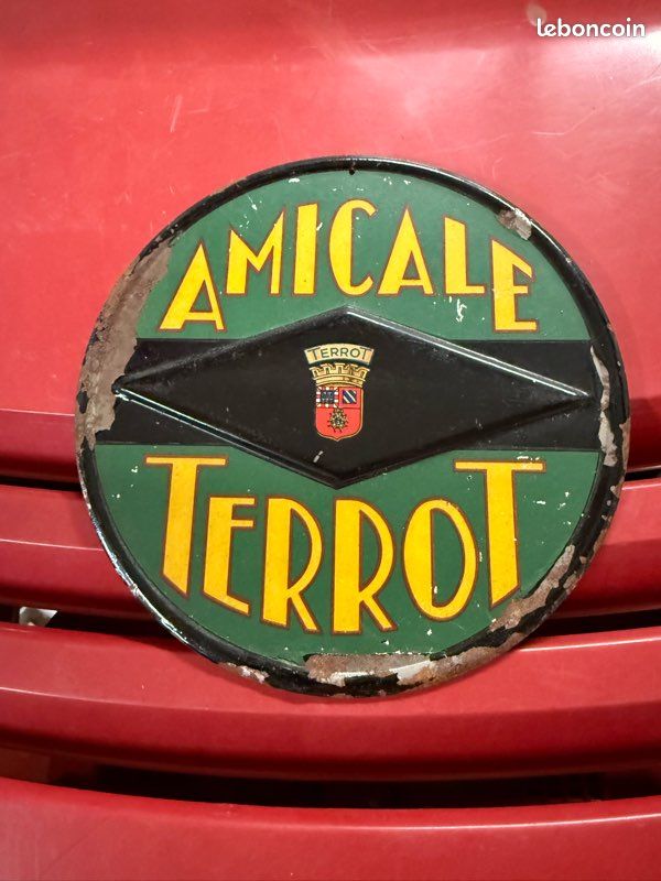 PLAQUE EMAILLEE BOMBEE ASSURANCE GENERALE DE PERTH