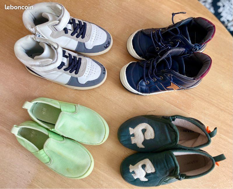 Chaussures enfants lot de 4 paires taille 27 (image 2)