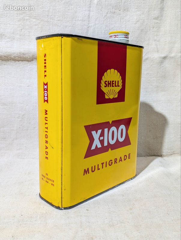 Ancien bidon d'huile SHELL X 100 (image 10)