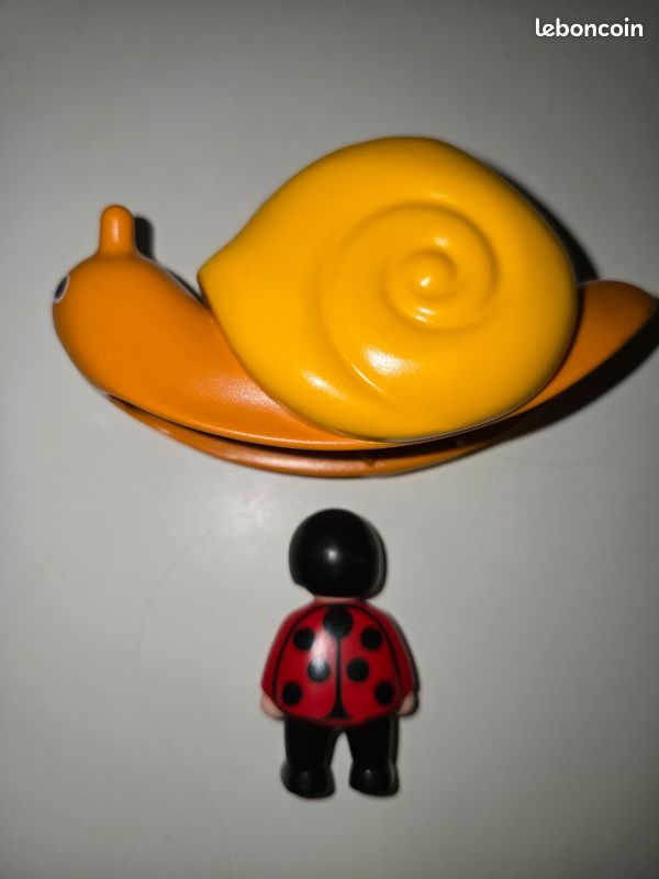 123 playmobil lot fleur à bascule 6756 et escargot à bascule 6755 complets (image 5)