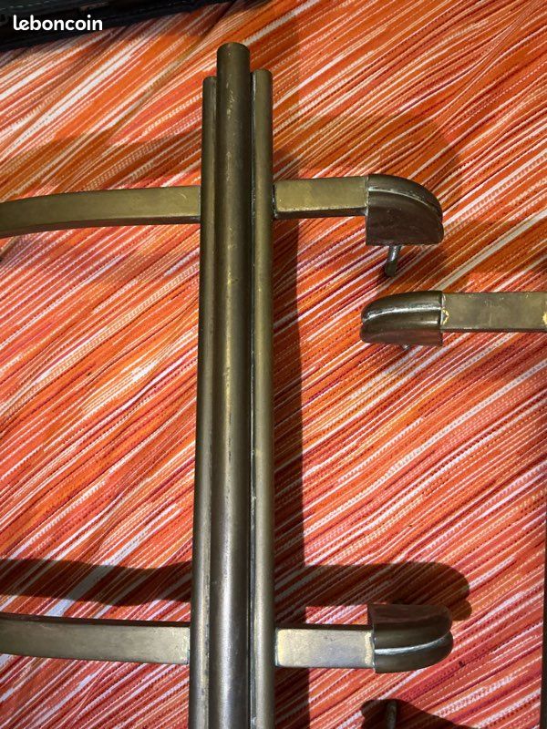 Rare poignées de porte bronze art deco géométrique (image 9)