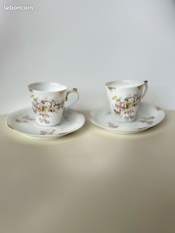 Tasse En Porcelaine Fine Motif Libellules - Marque AMBIENTE - Blanche - Neuf