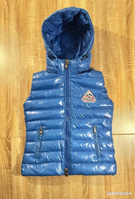 Doudoune sans manches Pyrenex taille XS bleu brillant Vêtements