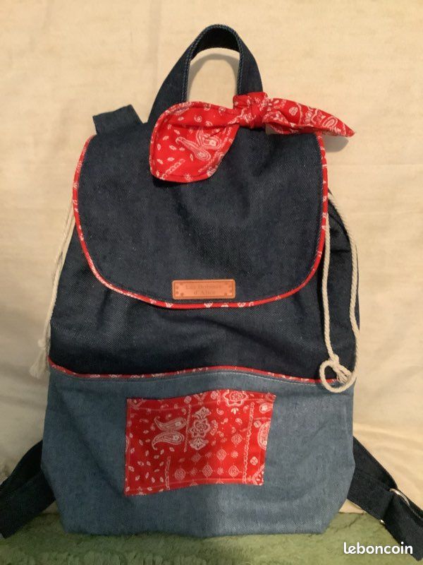 Sac à dos femme en jean Accessoires Bagagerie