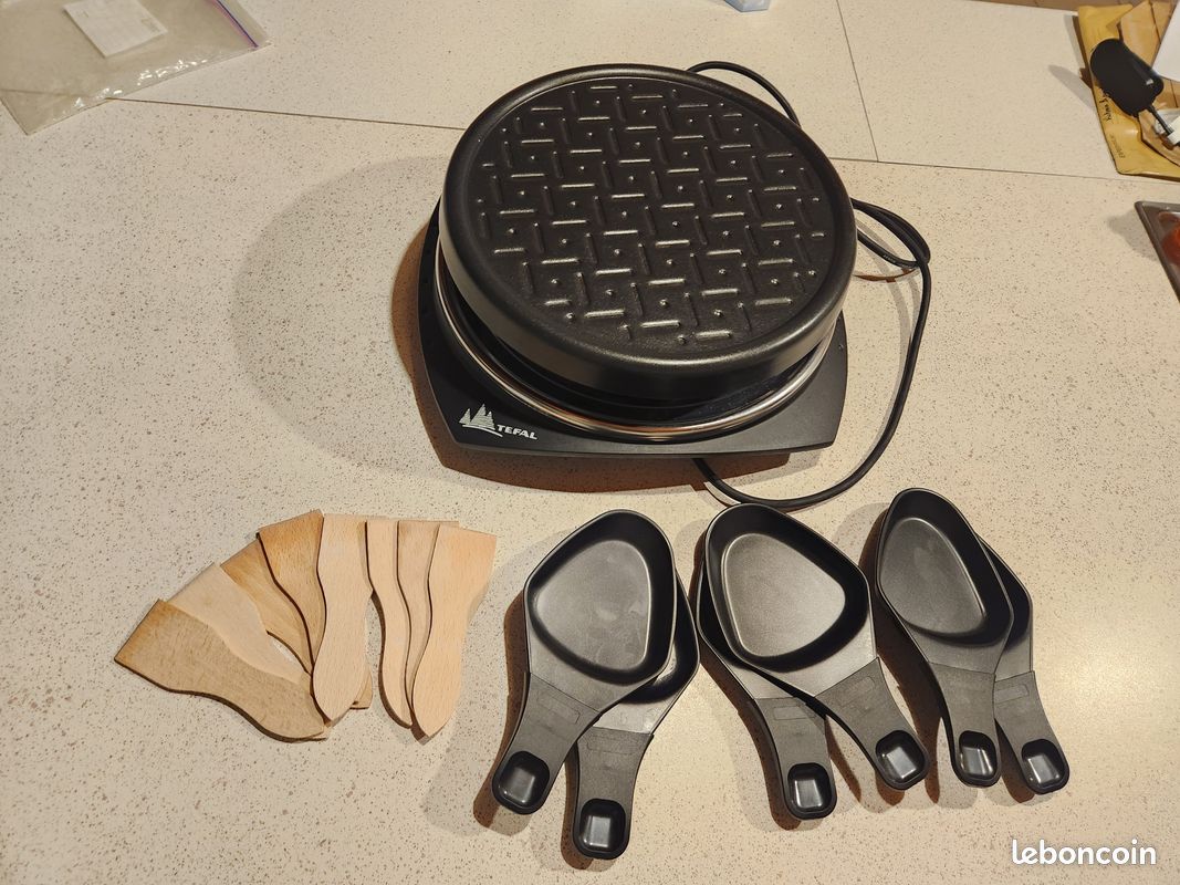 Appareil Tefal vintage mini raclette Toi et Moi électrique