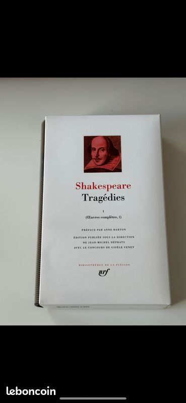 La pléiade: Shakespeare, tragédies (image 1)