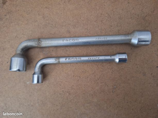 Lot Facom série de 11 clés à pipes 15 16 17 18 19 22 23 24 28