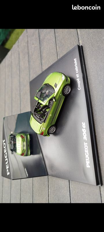 Miniature Peugeot 206 CC Norev 1/43 - Verte - 2001 - Occasion
