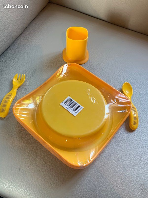 Lot repas Béaba NEUF jaune (image 2)