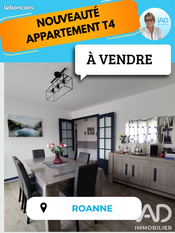 Appartement 5 pièces 74 m² · à Roanne · 74 m² · 125 000 €