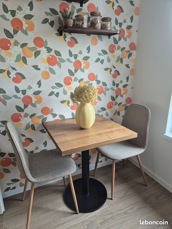 Table neuve sur mesure bois acier (image 1)