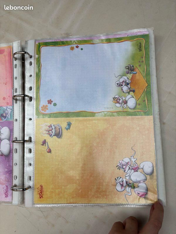 Lot collection feuilles Diddl (image 2)