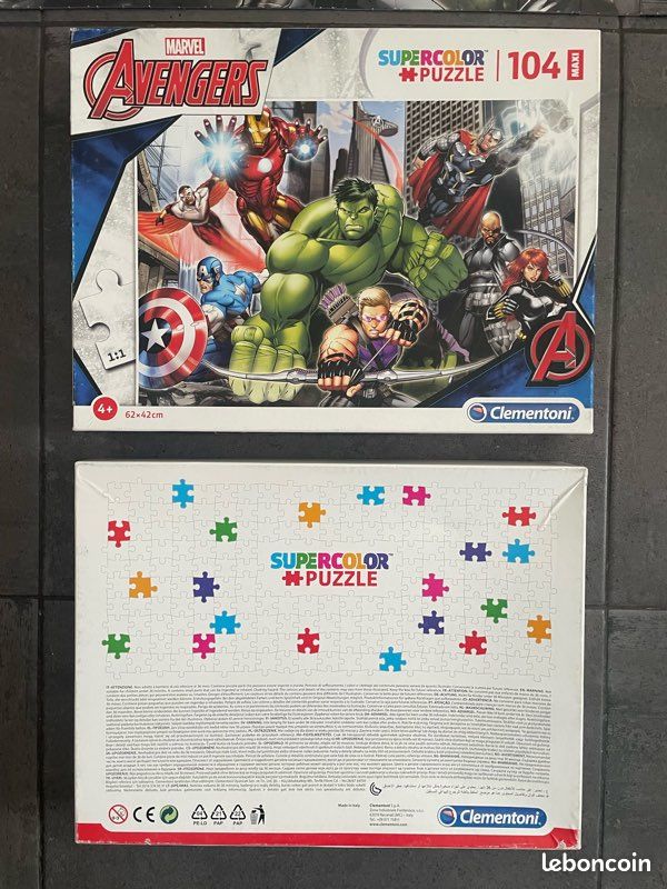 Puzzle 🧩 Supercolor Avangers - 104 pièces - 6ans (image 2)