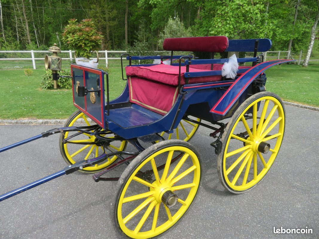 Très belle calèche ou carriole ou tonneau 4 roues achetée à Cheverny (image 1)