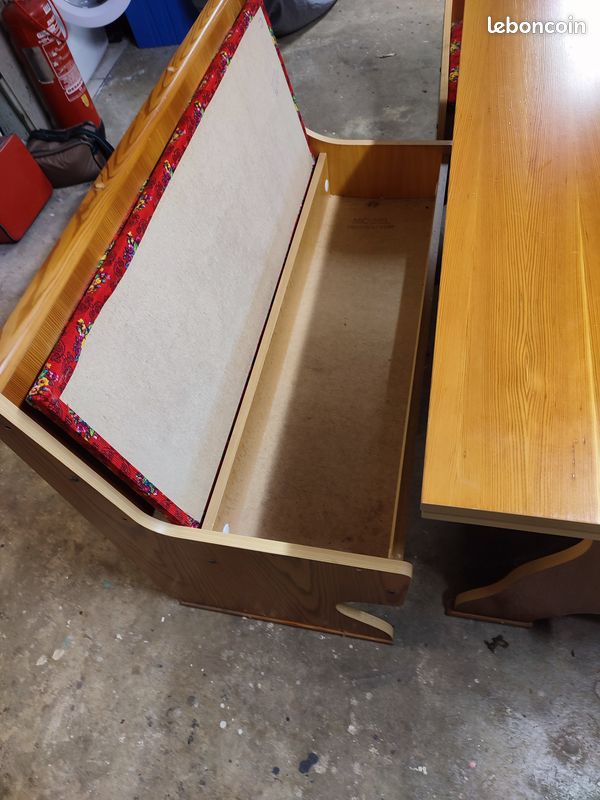 Table de cuisine avec banc et chaises (image 2)