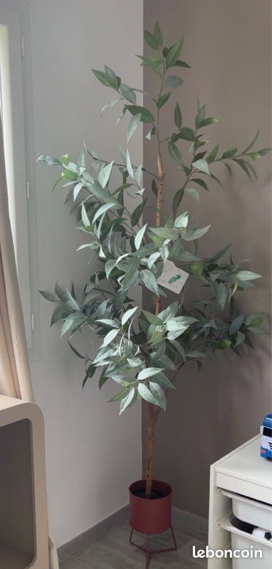 LIANTRAL Eucalyptus Artificiel 180 Cm - Arbre En Soie Réaliste Pour Décoration Intérieure