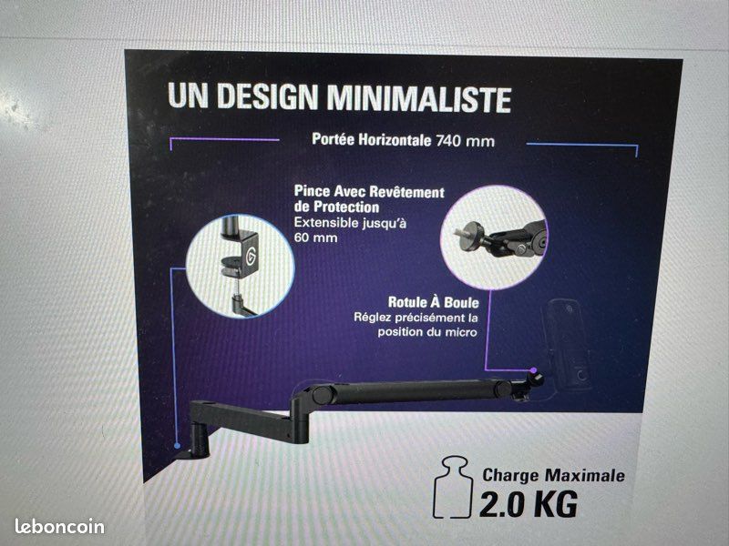 Elgato wave 3 + shock mount + perche de micro (image 4)