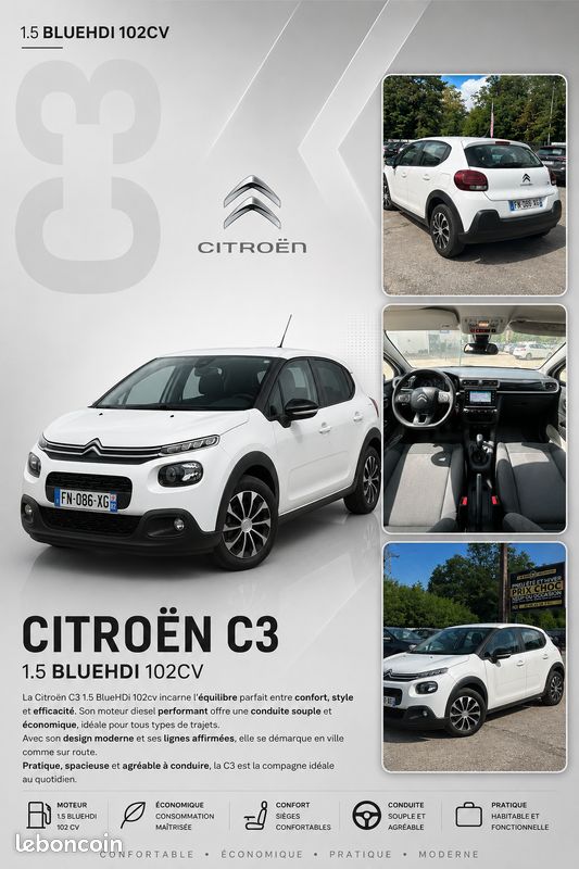 CITROËN C3 III 1.5 BlueHDI 102 cv (image 1)