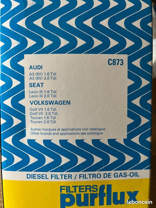 Filtre à gasoil C873 Purflux (image 2)