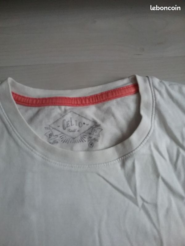 Tee shirt blanc homme (image 3)