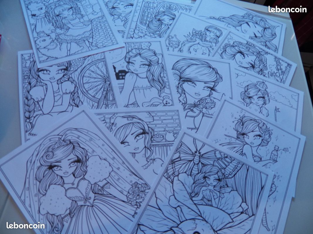 Lot coloriage Hanna Lynn (coloriage/art-therapie/dessin) 2 (image 2)