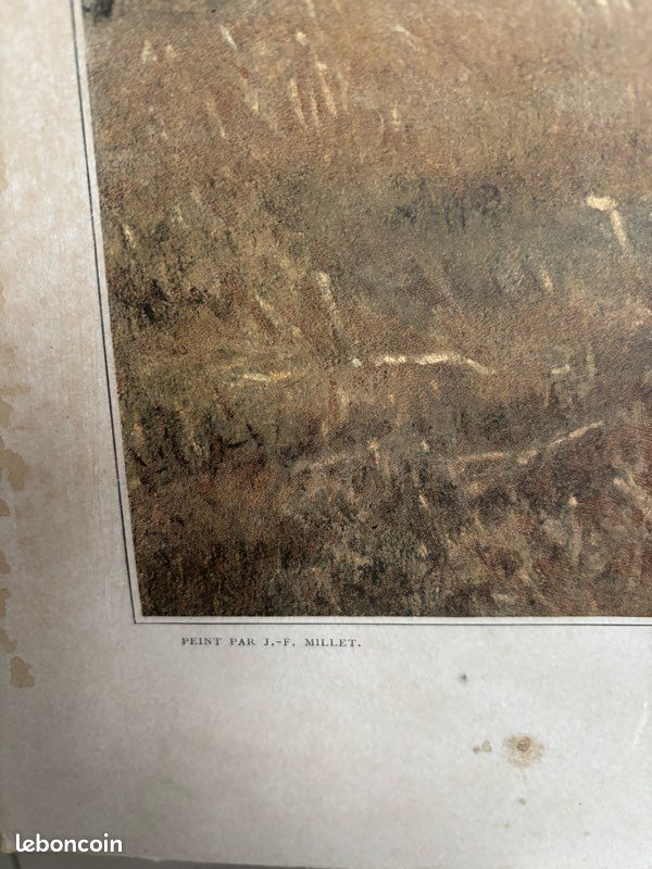 Chromotypogravure ancienne Les Glaneuses Millet-Boussod & Valadon (XIX*) (image 4)
